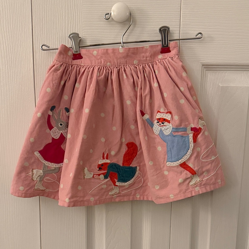 Mini Boden Girls Appliqué Skirt Sz 5 Years